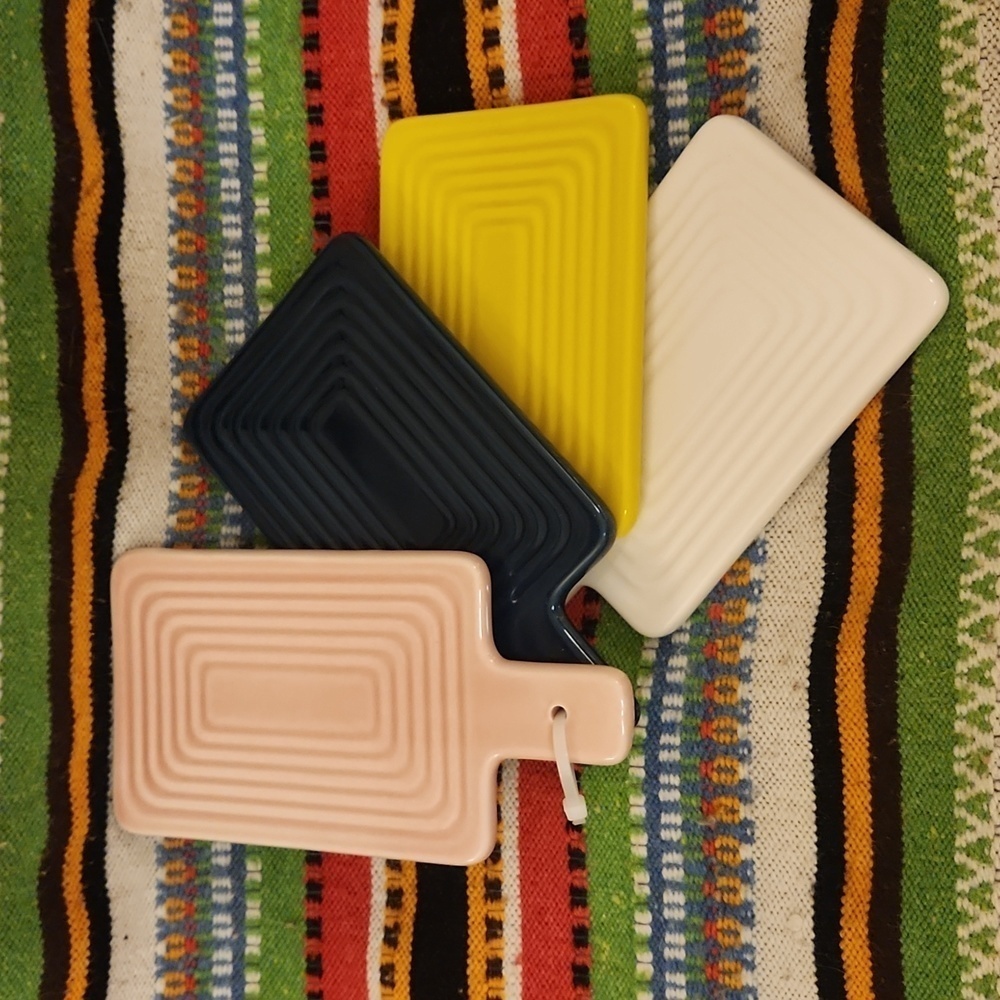 Floor 9 Ceramic Decorative Trivet Kitchen Decor Mini Cutting Boards (set of 4)